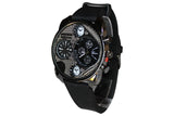 Dual Time Black Watch w/ Diesel Cologne