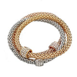 3 Pcs. 18K Bracelets