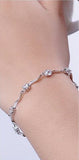 Silver Crystal Rhinestone Bracelet