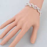 Pink Crystal Rhinestone Bracelet