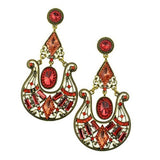 Red Brinco Grande Epic Holiday Gift Sale Big Chandelier Earrings Fashion Jewelry