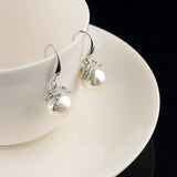 Pearl Drop Gold Plated Earrings