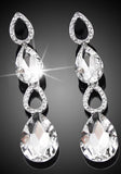 Rhinestone Crystal Water Drop Earrings