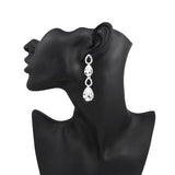 Rhinestone Crystal Water Drop Earrings