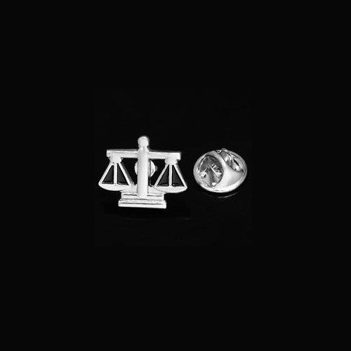 Scale Of Justice Judge Law Lapel Pin Tack Tie | ProCuffs | www.procuffs.com