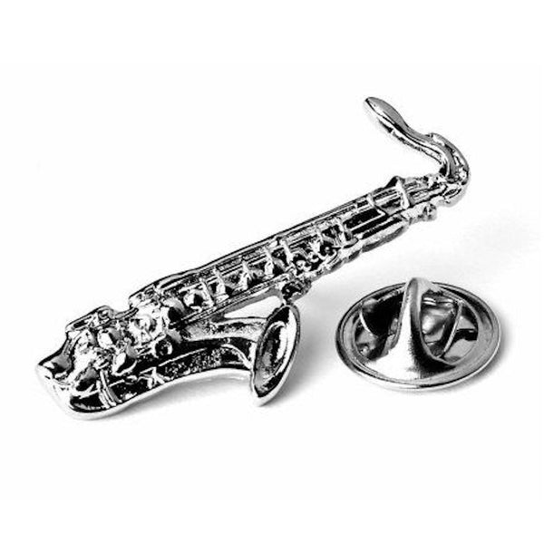 Saxophone Lapel Pin Tack Tie