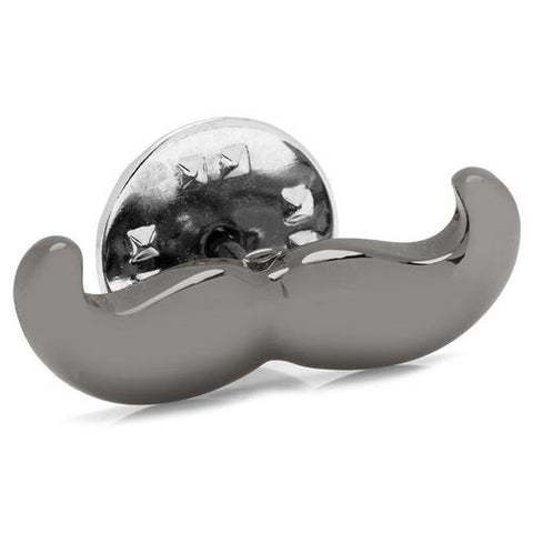 Movember Moustache Lapel Pin Tack Tie
