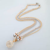 Gold Silver Crystal Rhinestone Pendant
