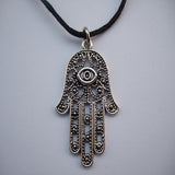 Tibetan Hamsa Hand Lucky Eye Pendant