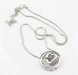 Austrian Crystal Rhinestones Heart Ring Pendant