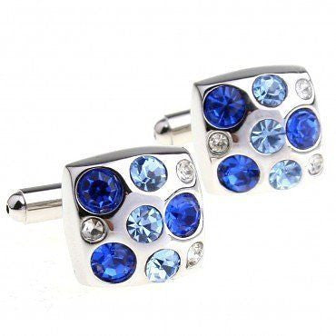 Blue Gem Fashion Cufflinks