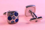 Blue Gem Fashion Cufflinks