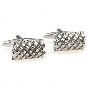 Silver Hollow Cufflinks