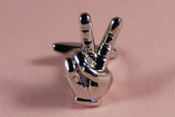 Hand Peace Sign Cufflinks
