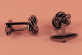 Gun Metal Knot Cufflinks