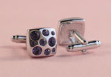 Purple Square Cufflinks