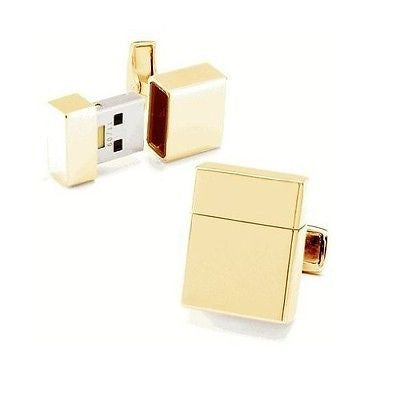 Gold USB 8Gb Cufflinks