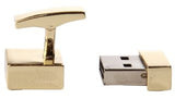 Gold USB 8Gb Cufflinks