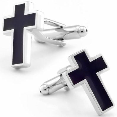 Black Cross Cufflinks