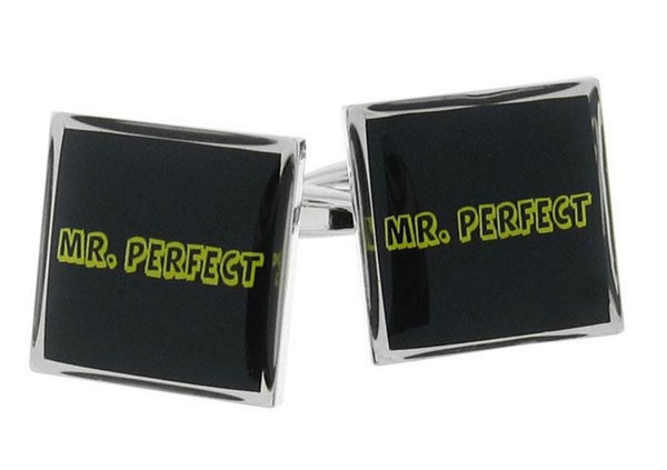 Mr Perfect Groom Wedding Cufflinks