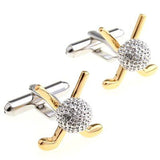Gold Club Ball Cufflinks