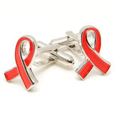 Red Ribbon Cufflinks