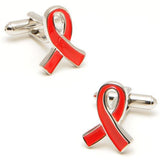 Red Ribbon Cufflinks