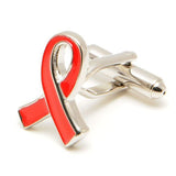 Red Ribbon Cufflinks
