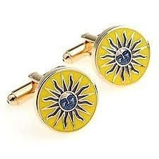 Yellow Sun Cufflinks