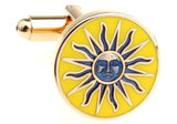 Yellow Sun Cufflinks