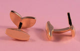Gold Heart Cufflinks