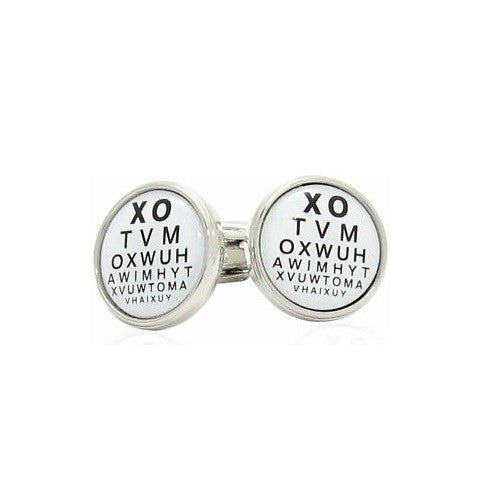 Optometrist Snellen Cufflinks
