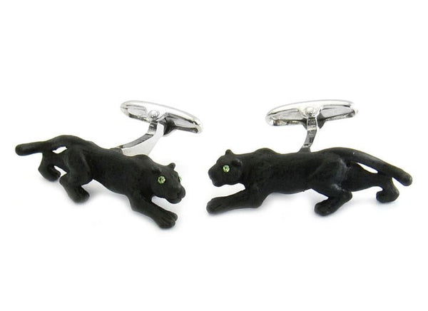 Panther Wild Forest Hunter Cufflinks