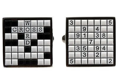 Crossword Suduko Cufflinks