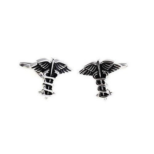 Medical Emt Caduceus Cufflinks