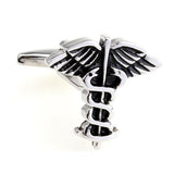 Medical Emt Caduceus Cufflinks