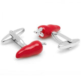 Red Chill Pepper Serrano Cufflinks