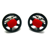 Wheel Race Gamepad Steering Wheel Car Cufflinks
