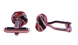 Red And Black Knot Cufflinks