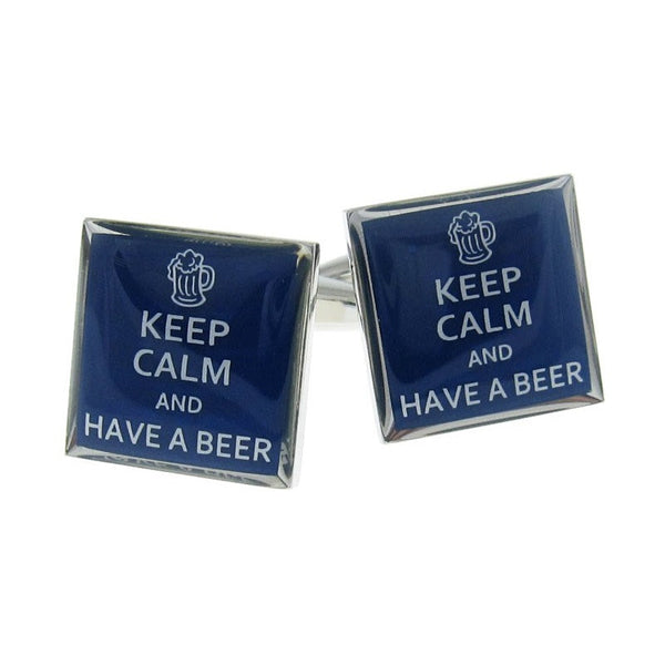 Keep Calm And Have A Beer Cufflinks