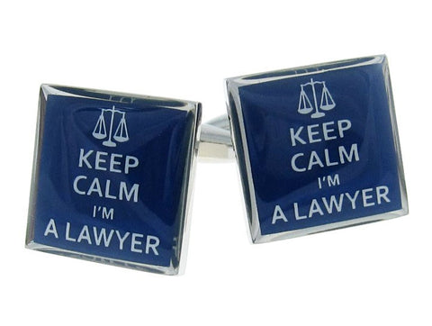 Keep Calm I'M A Lawyer Cufflinks
