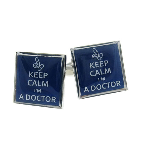 Keep Calm I'M A Doctor Cufflinks