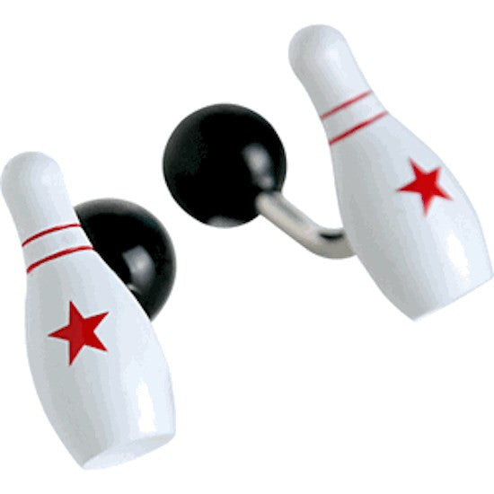 Bowling Ball Pin Cufflinks