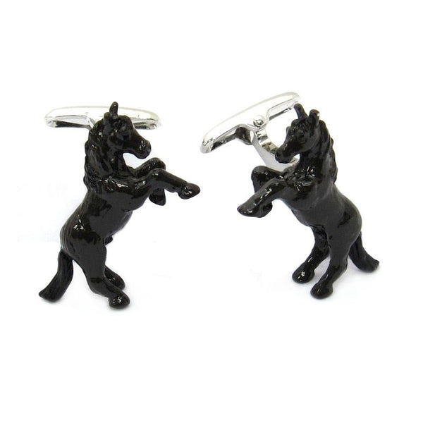 Horse Bronco Jockey Cufflinks