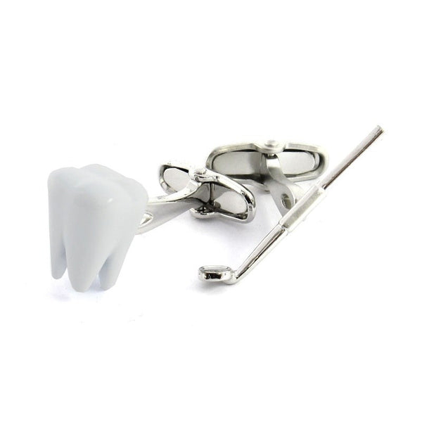 Tooth Dentist Tool Teeth Cufflinks