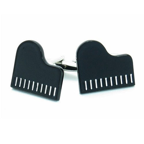 Black Piano Music Cufflinks