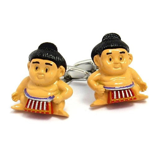 Sumo Wrestler Asian Cufflinks