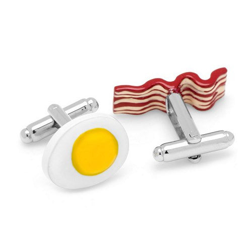 Egg Bacon Breakfast Food Cufflinks