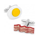 Egg Bacon Breakfast Food Cufflinks