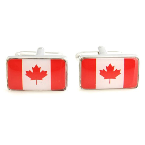 Canada Maple Leaf Flag Cufflinks